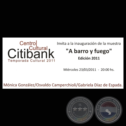 A BARRO Y FUEGO, 2011 (Cerámicas de MÓNICA GONZÁLEZ)
